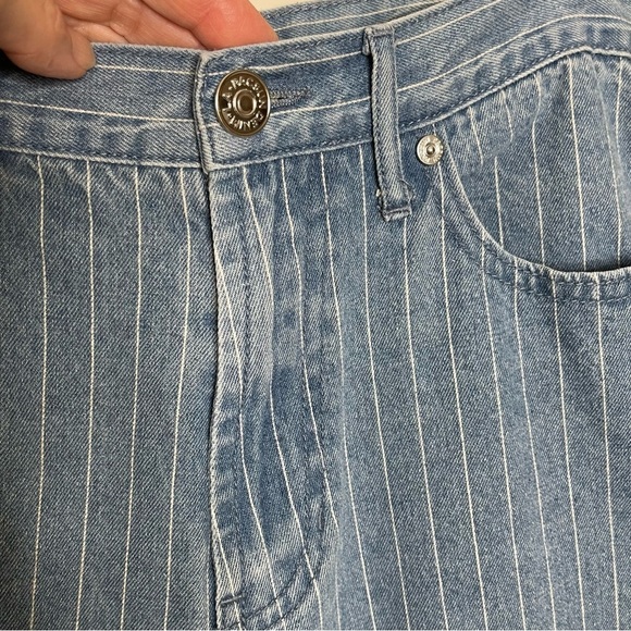 PacSun Light Blue  Stripe High Rise Cropped Jeans
Boho beach summer vacation - Picture 3 of 9